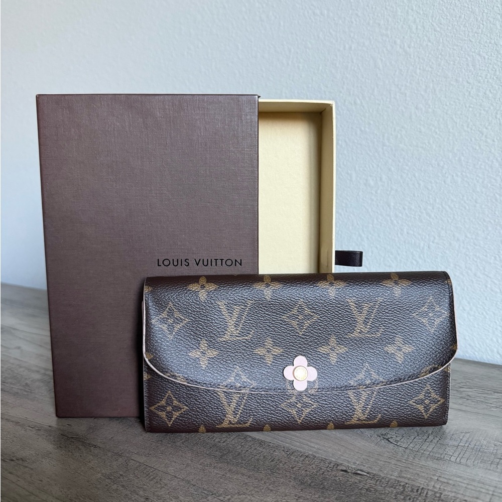 LV Monogram Bloom Flower Emilie Wallet